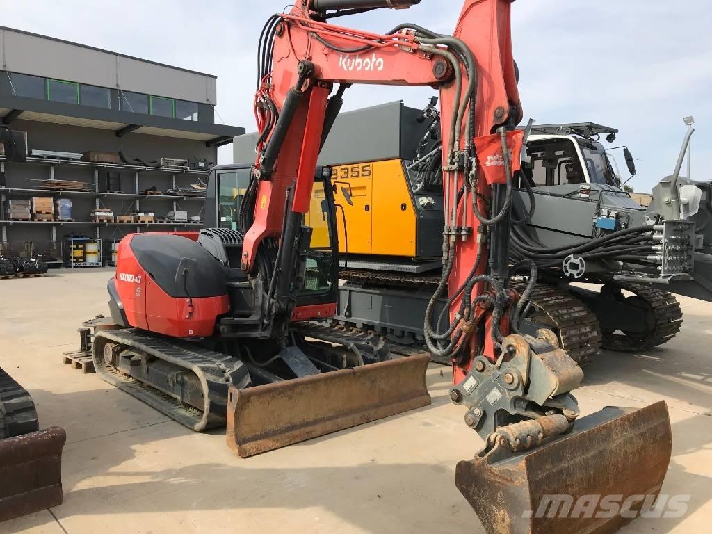 Kubota KX 080-4 Vidutinės galios ekskavatoriai 7-12 t
