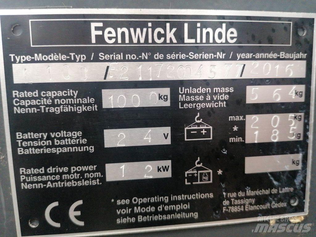 Linde L10B Rankiniai vėžimėliai