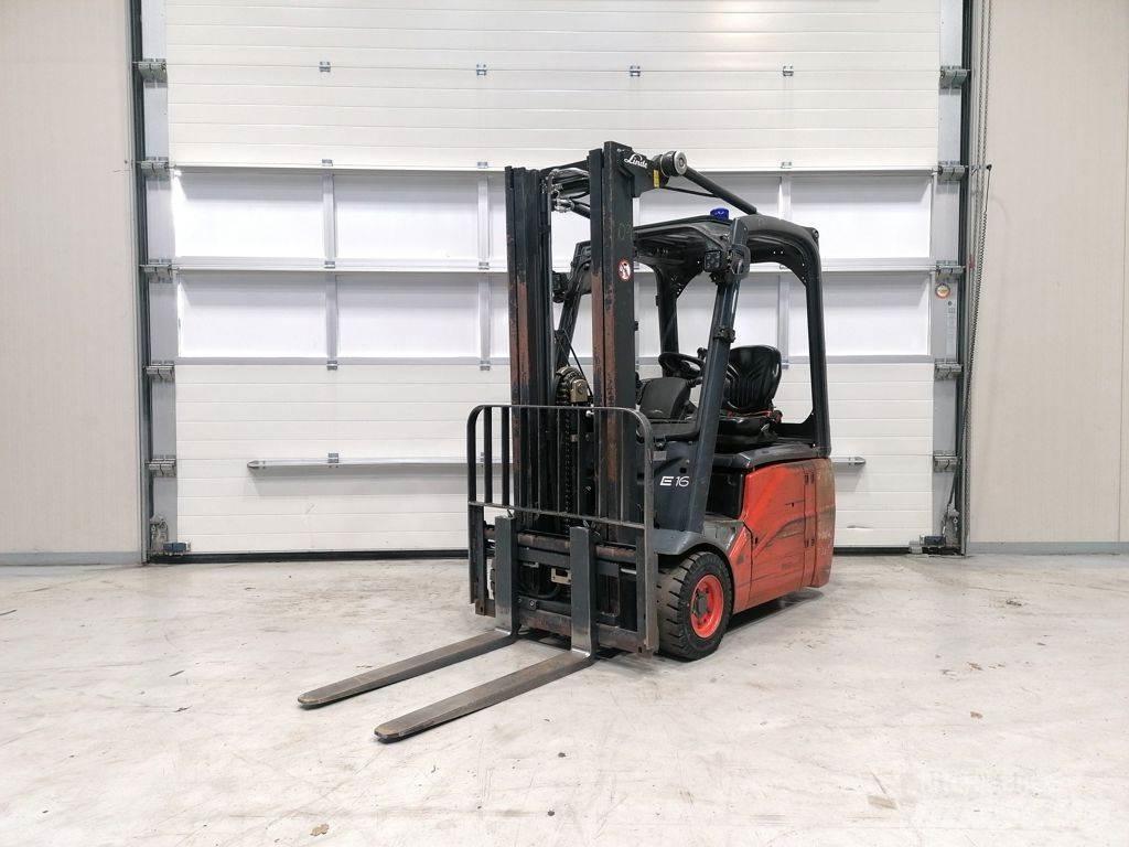 Linde E16C-01 Elektriniai šakiniai krautuvai