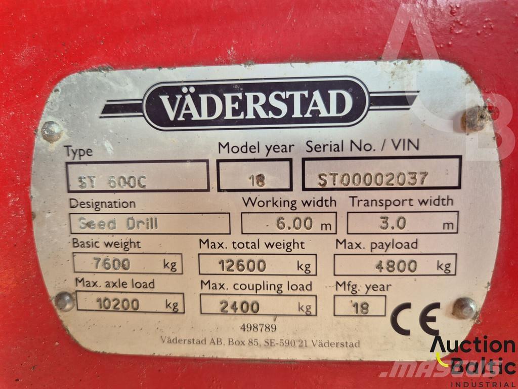 Väderstad ST 600C Sėjamieji kombainai