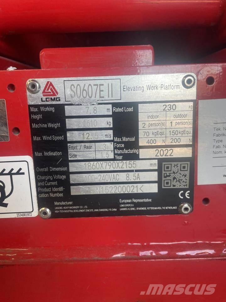 LGMG S0607E II Žirkliniai keltuvai