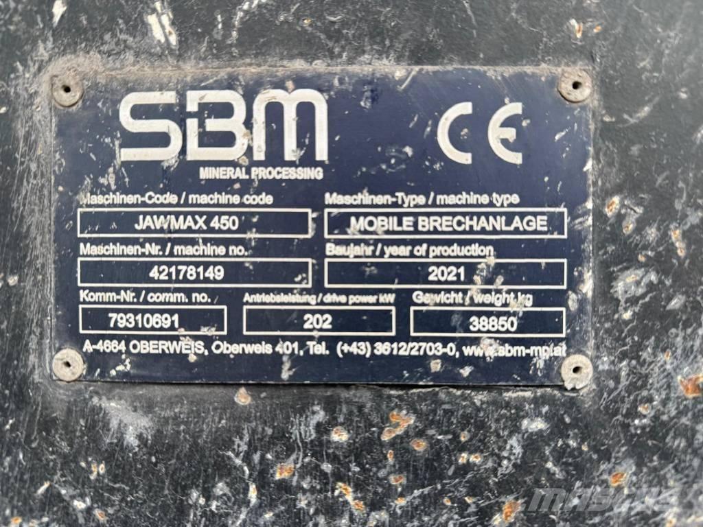 SBM Jawmax 450 Mobilūs smulkintuvai