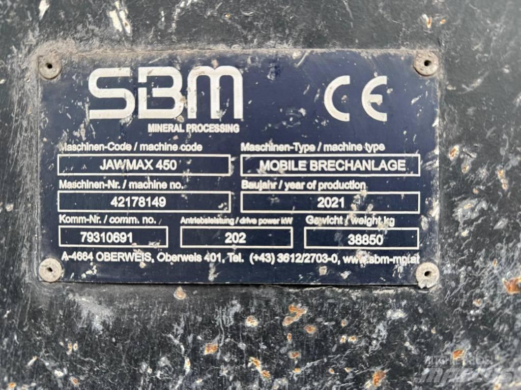 SBM Jawmax 450 Mobilūs smulkintuvai