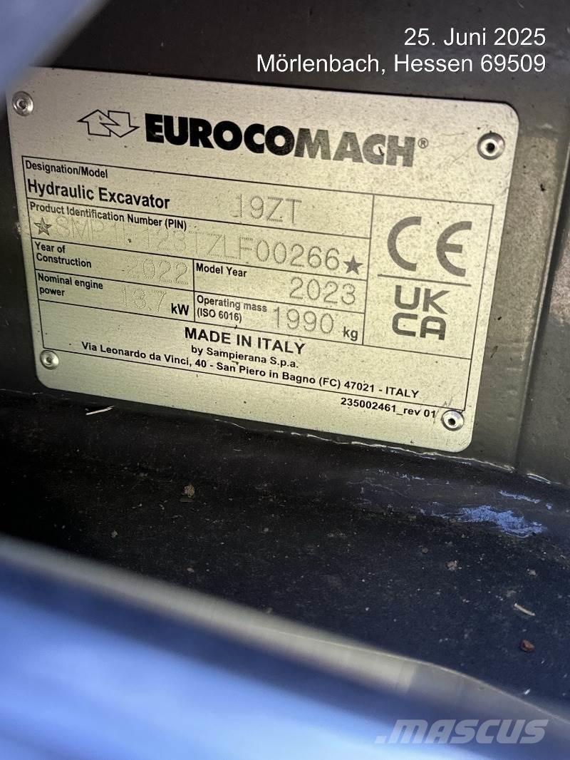Eurocomach 19ZT Mini ekskavatoriai < 7 t