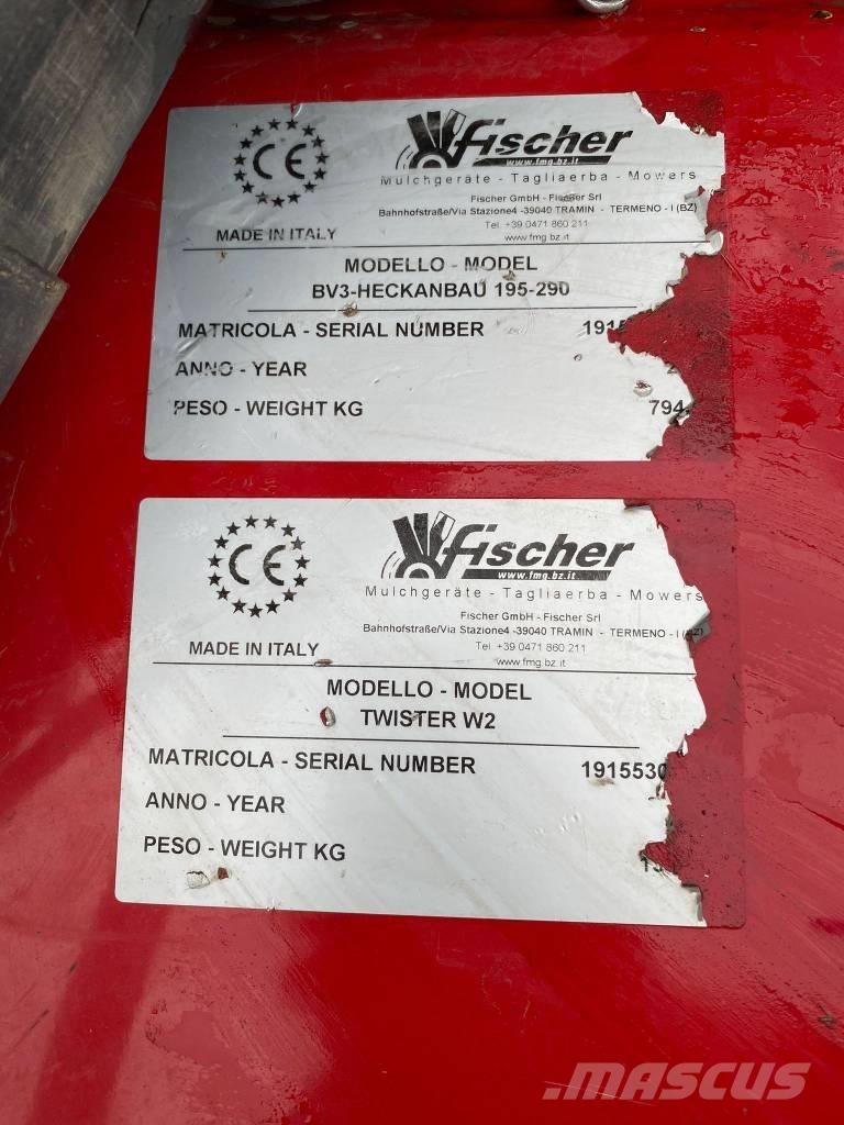 Fischer BV 3 195 -290 Ganyklų šienapjovės / rėžtuvės