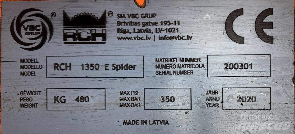  VBC 1350E Spider Kiti naudoti statybos komponentai