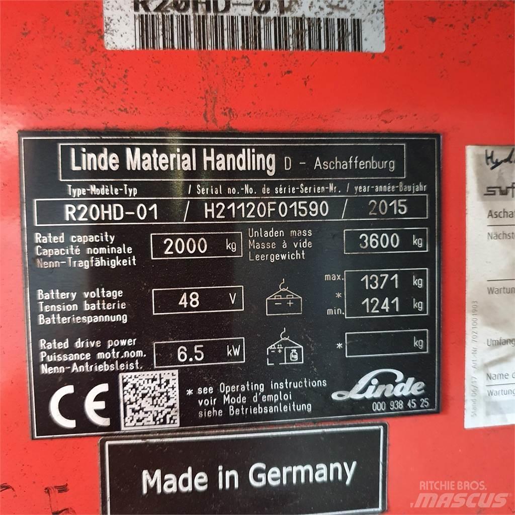 Linde R20HD Šakiniai krautuvai su prailgintu keltuvu