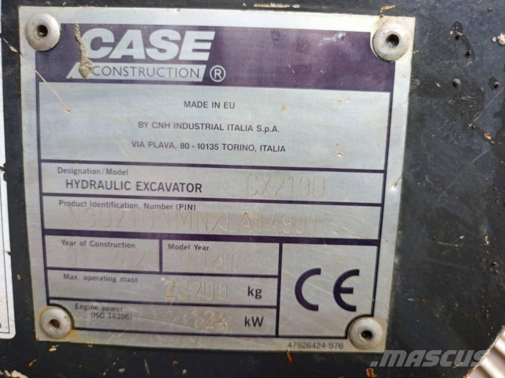 CASE CX 210 D Vikšriniai ekskavatoriai