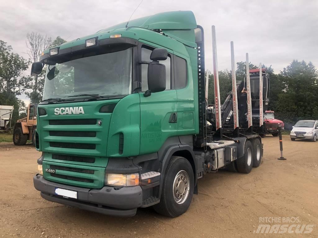 Scania R 480 Miškovežių vilkikai