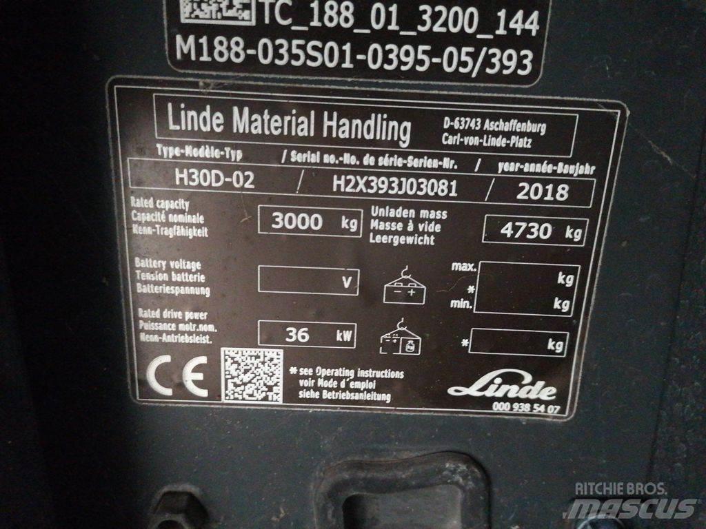 Linde H30D-02 Dyzeliniai krautuvai
