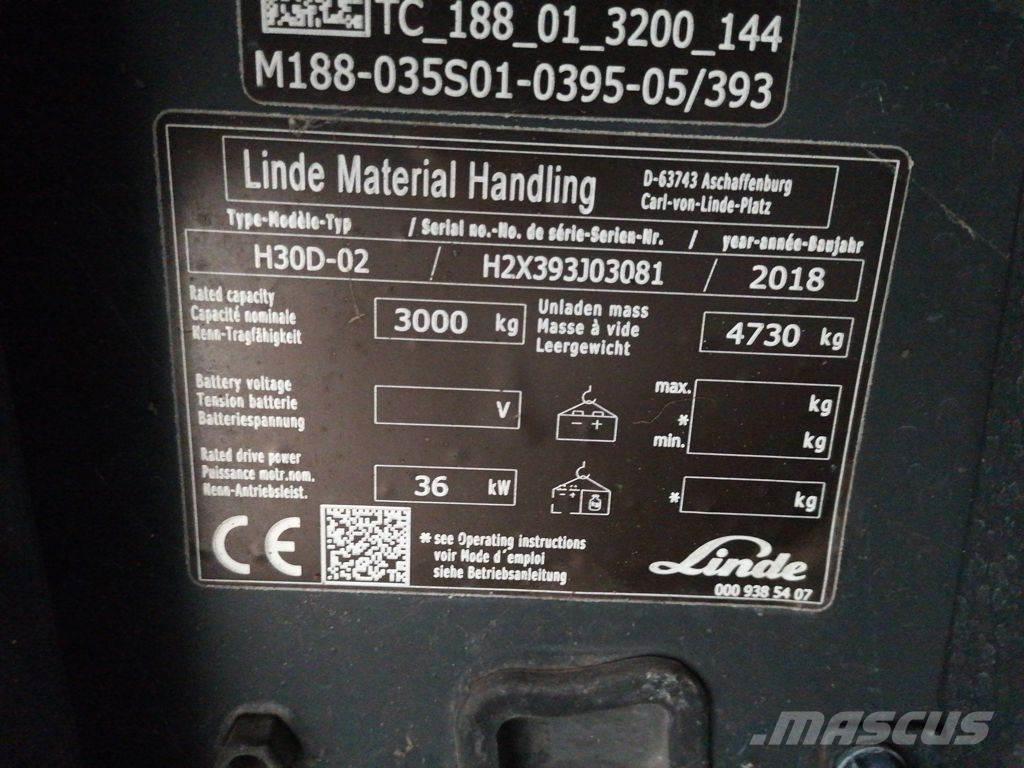 Linde H30D-02 Dyzeliniai krautuvai