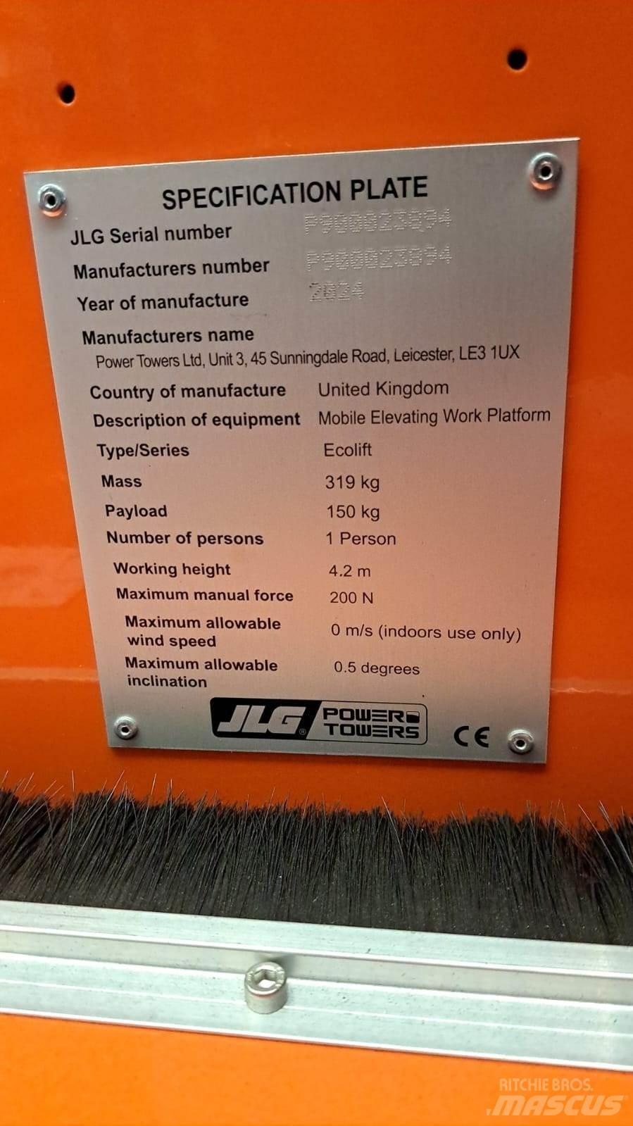 JLG Ecolift2.2 Kiti keltuvai ir platformos