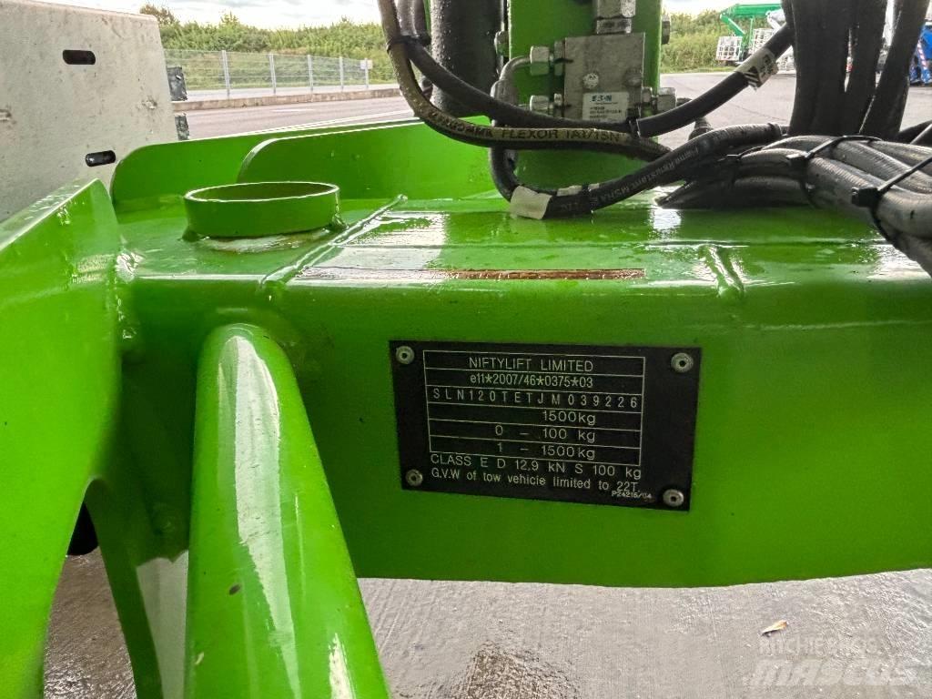 Niftylift 120 TET Ant priekabų montuojamos kėlimo platformos