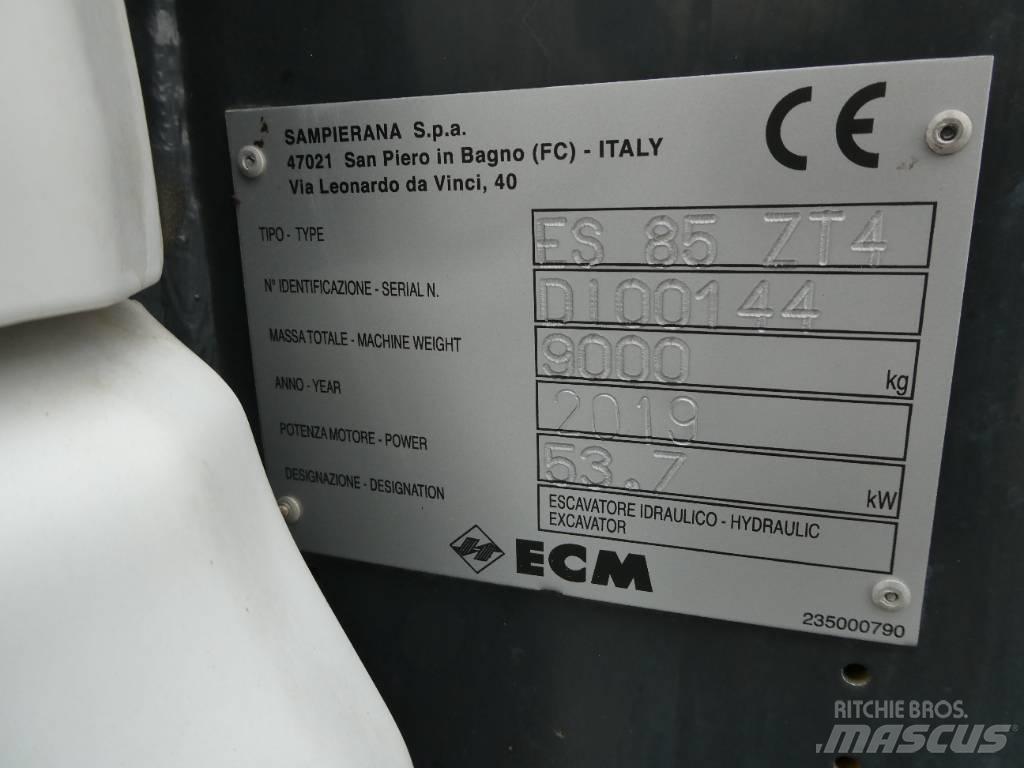 ECM ES 85 ZT4 Vidutinės galios ekskavatoriai 7-12 t