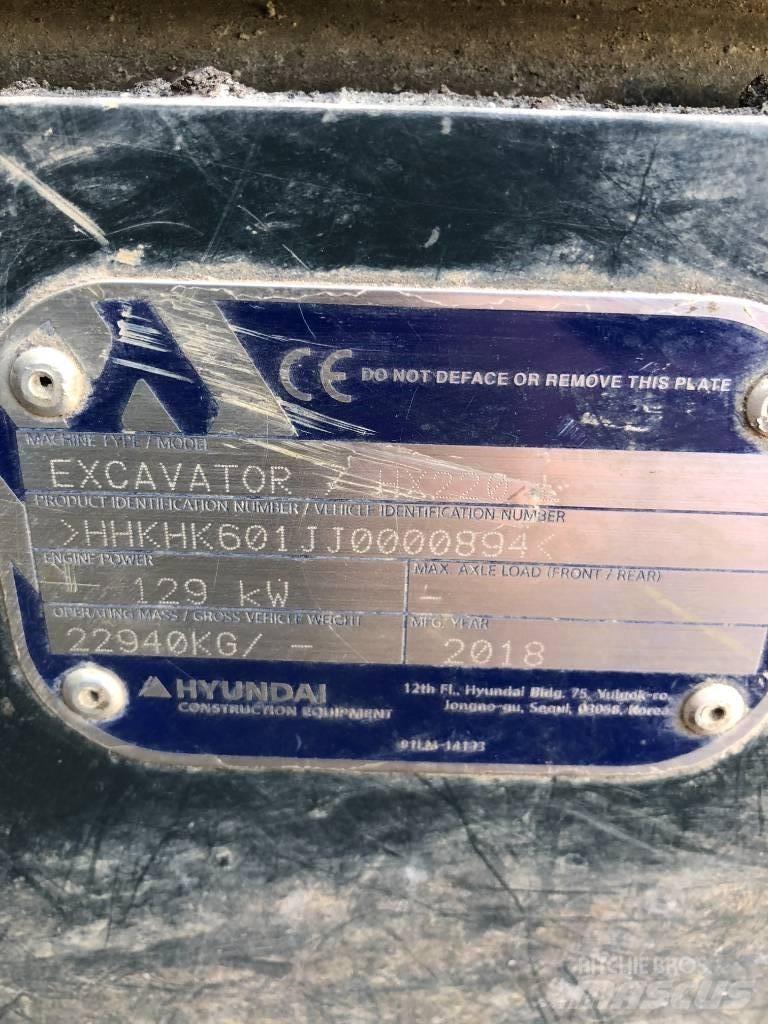 Hyundai HX 220 L Vikšriniai ekskavatoriai