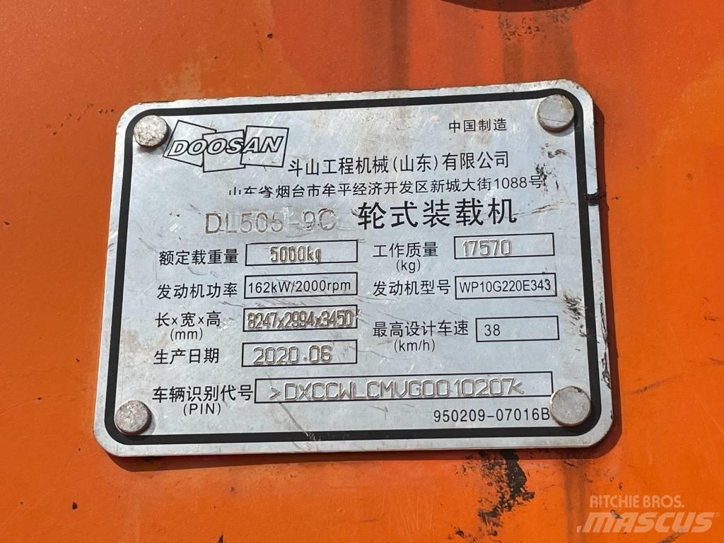 Doosan DL 505 Naudoti ratiniai krautuvai