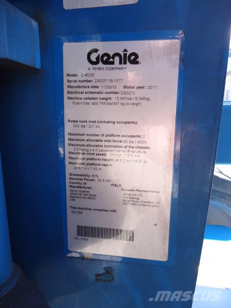 Genie Z 45/25 J RT Alkūniniai keltuvai