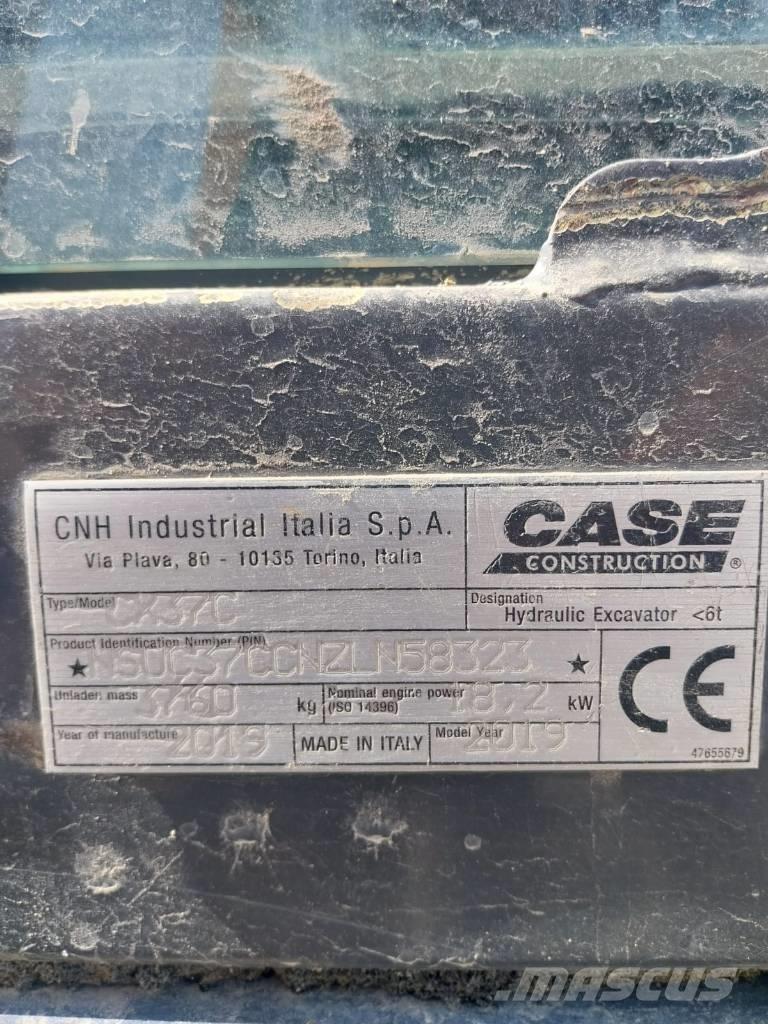 CASE CX 37 C Mini ekskavatoriai < 7 t