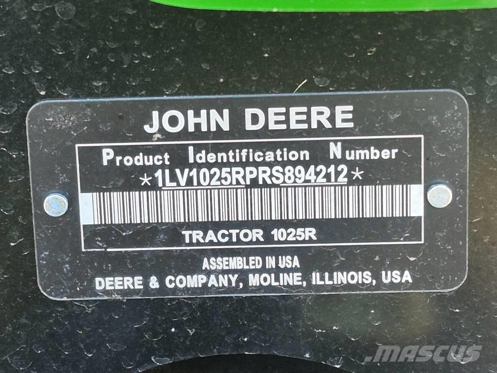 John Deere 1025 R Traktoriai