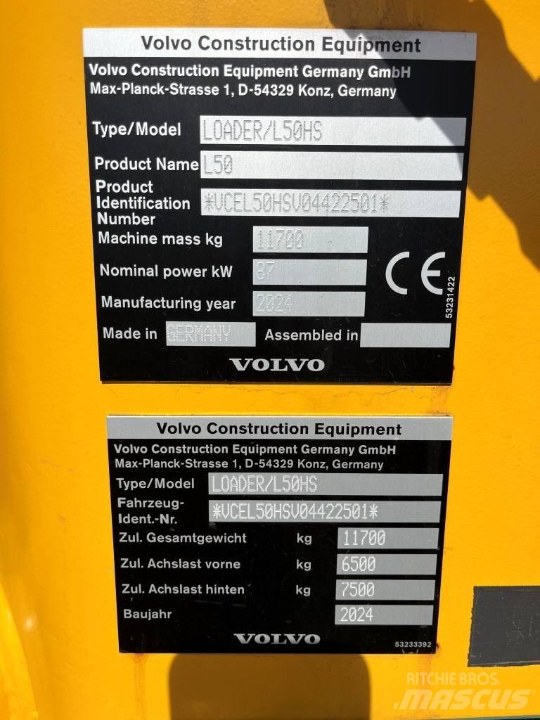 Volvo L50H Naudoti ratiniai krautuvai