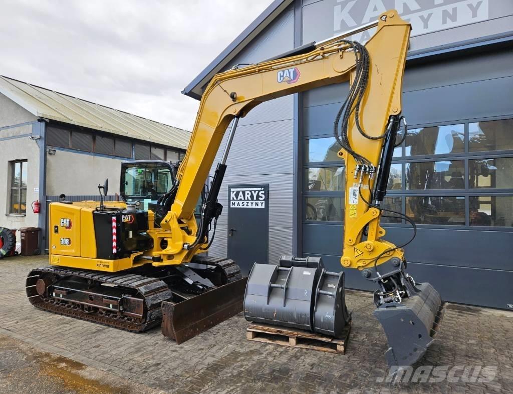 CAT 308 CR Vidutinės galios ekskavatoriai 7-12 t