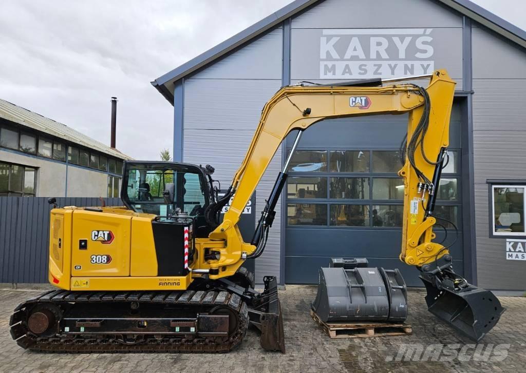 CAT 308 CR Vidutinės galios ekskavatoriai 7-12 t