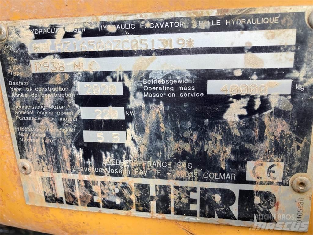 Liebherr R938 Vikšriniai ekskavatoriai