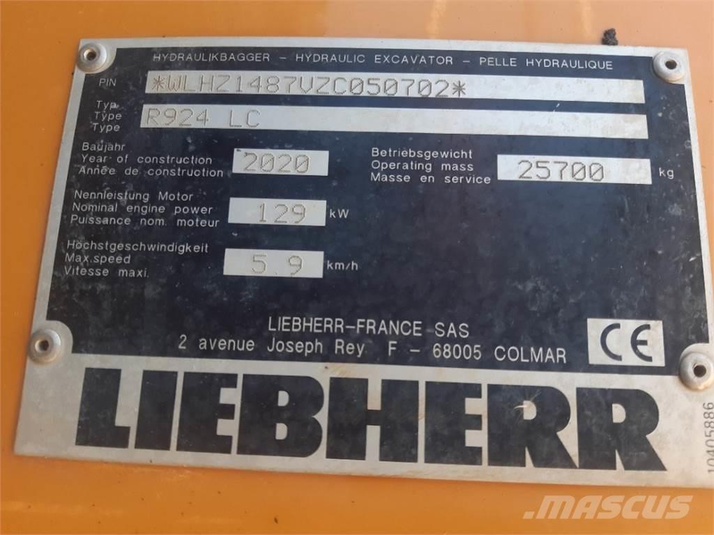 Liebherr R924 Vikšriniai ekskavatoriai