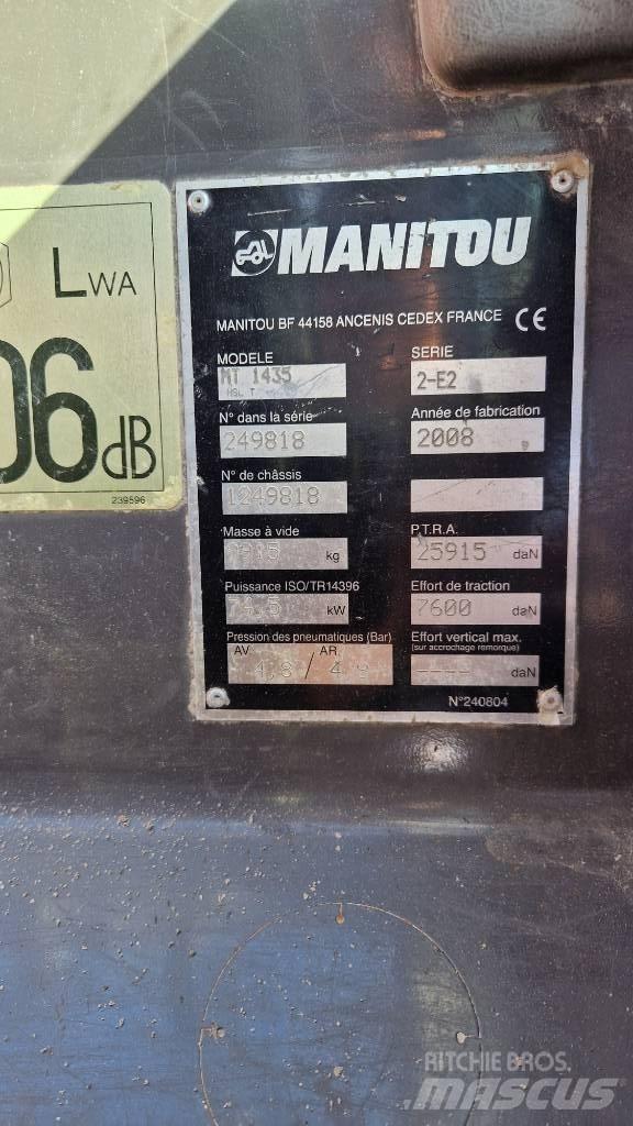 Manitou MT 1435 HSL Teleskopiniai krautuvai