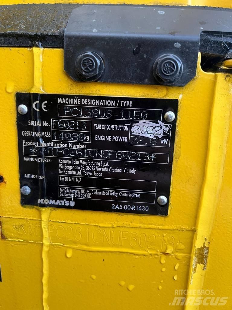 Komatsu PC138US-11 Vikšriniai ekskavatoriai