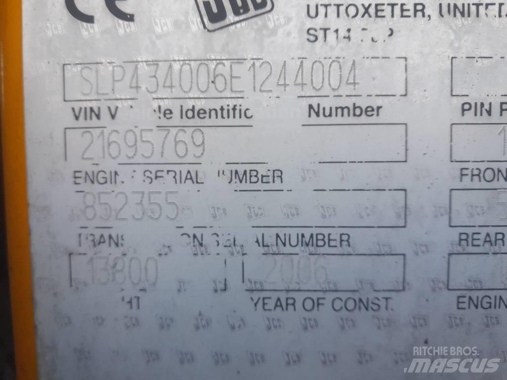 JCB 434S Naudoti ratiniai krautuvai