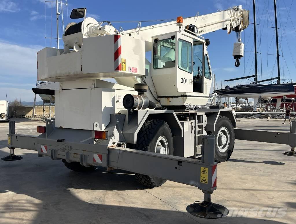 Terex A 300 Neapdoroto reljefo kranai