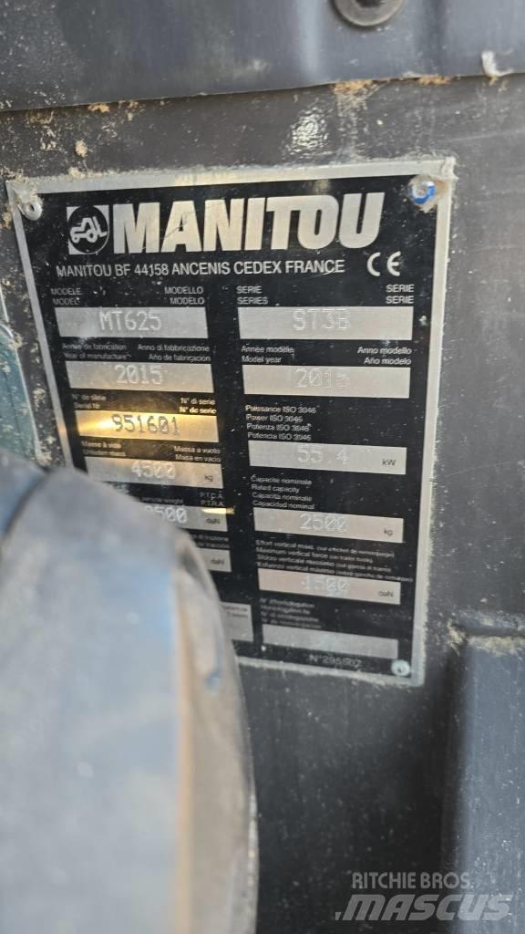 Manitou MT 625 Teleskopiniai krautuvai
