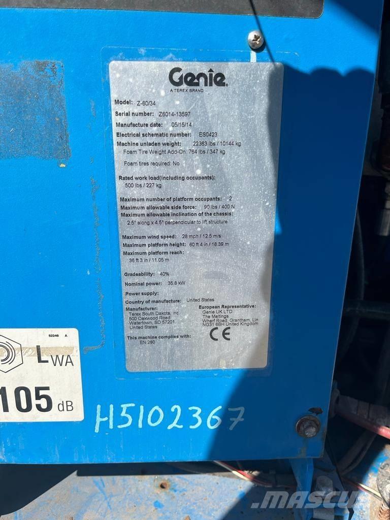 Genie Z 60/34 Alkūniniai keltuvai