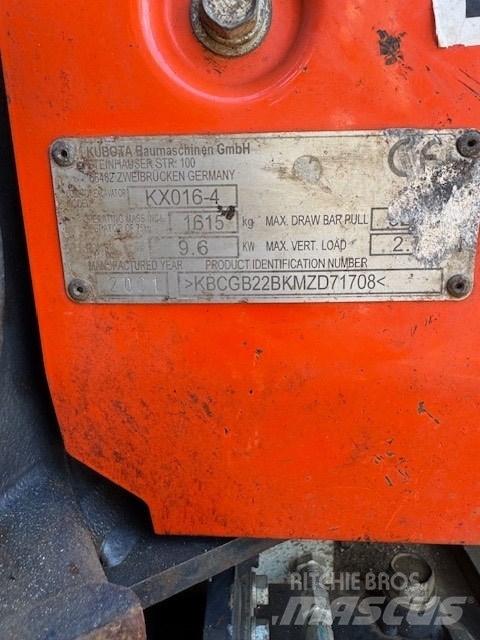 Kubota KX 016-4 Mini ekskavatoriai < 7 t