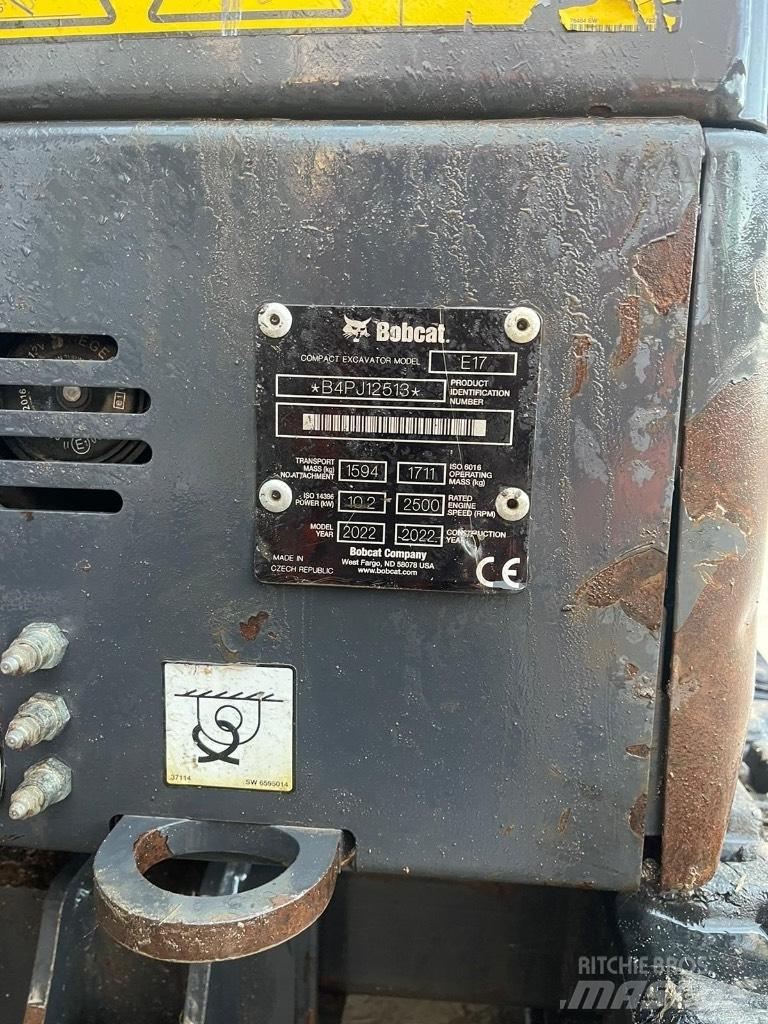 Bobcat E 17 Mini ekskavatoriai < 7 t