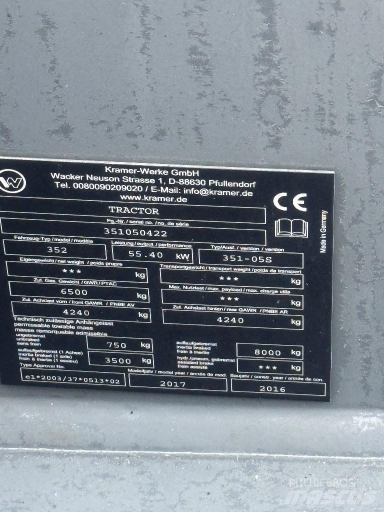 Kramer 8085 Naudoti ratiniai krautuvai