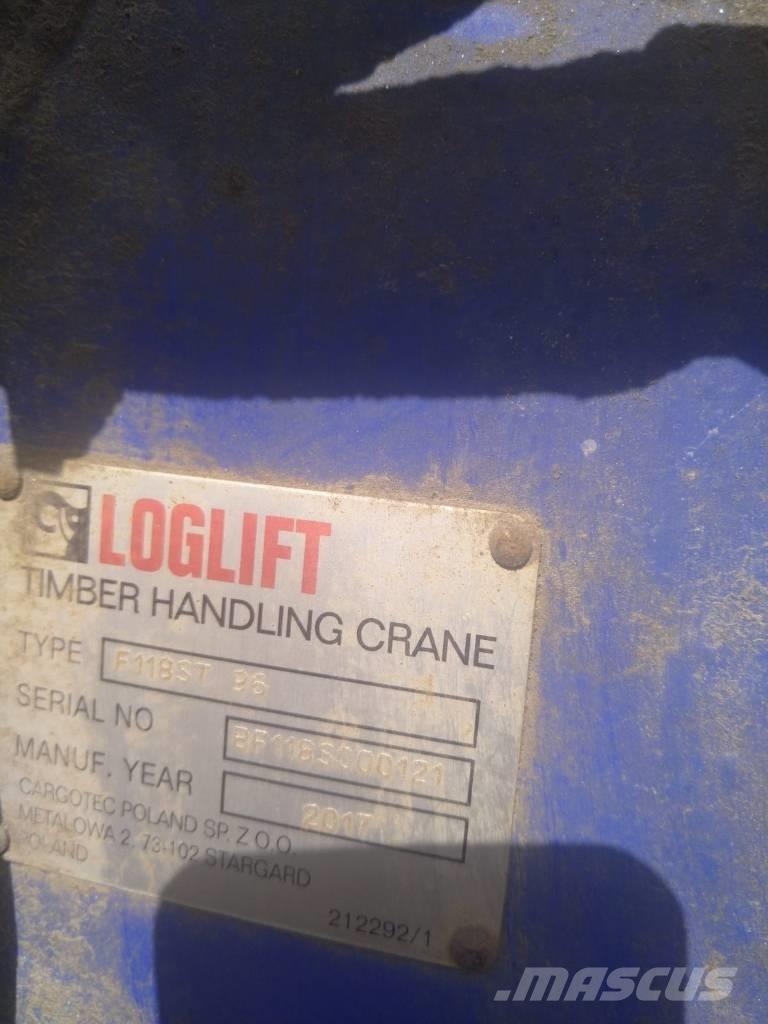 Loglift F118ST Medienos kranai