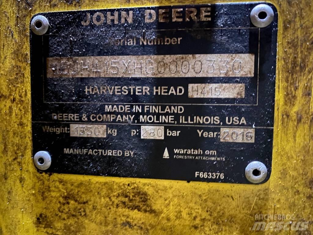 John Deere H 415 Medžių kirtimo mašinų darbinės galvos