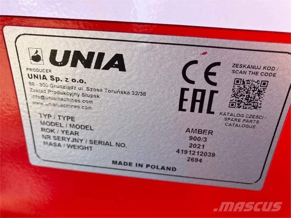 Unia Amber 900/3 Sėjimo technika
