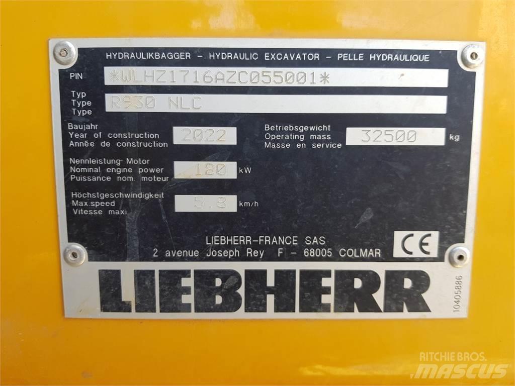 Liebherr R930 Vikšriniai ekskavatoriai