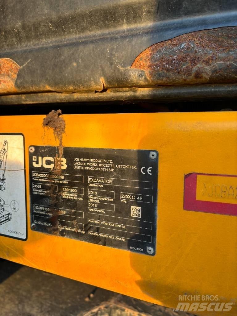 JCB 220 Vikšriniai ekskavatoriai