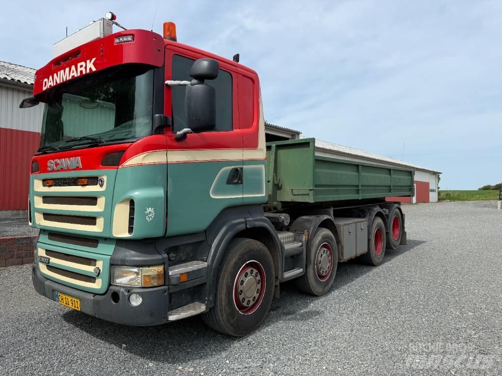 Scania R500 8x2 Savivarčiai su kabeliniu keltuvu