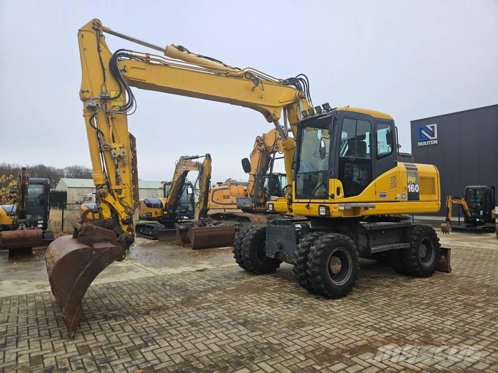 Komatsu PW 160-7E0 Ratiniai ekskavatoriai