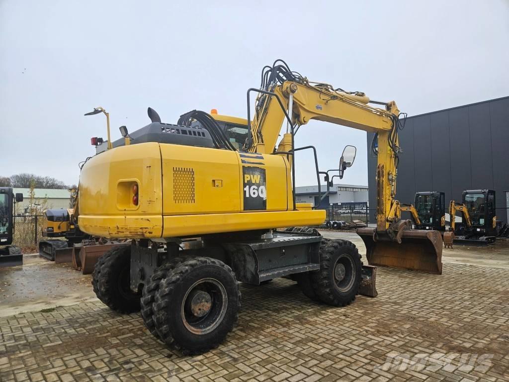 Komatsu PW 160-7E0 Ratiniai ekskavatoriai