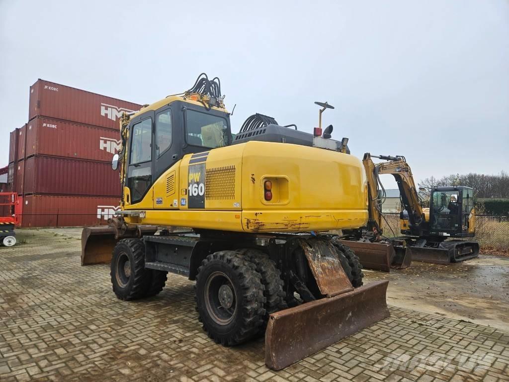 Komatsu PW 160-7E0 Ratiniai ekskavatoriai