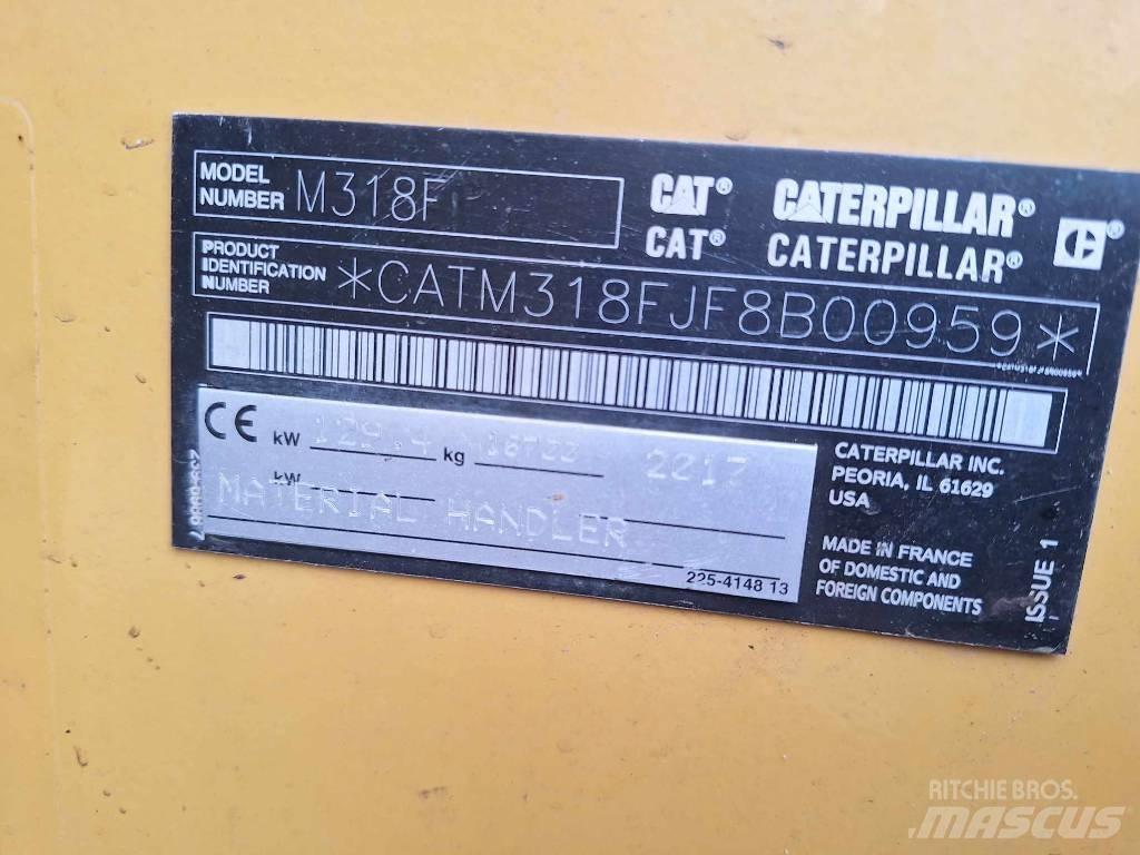 CAT M 318 F Ratiniai ekskavatoriai
