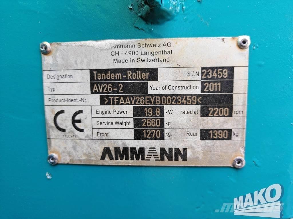 Ammann AV 26-2 Porinių būgnų volai