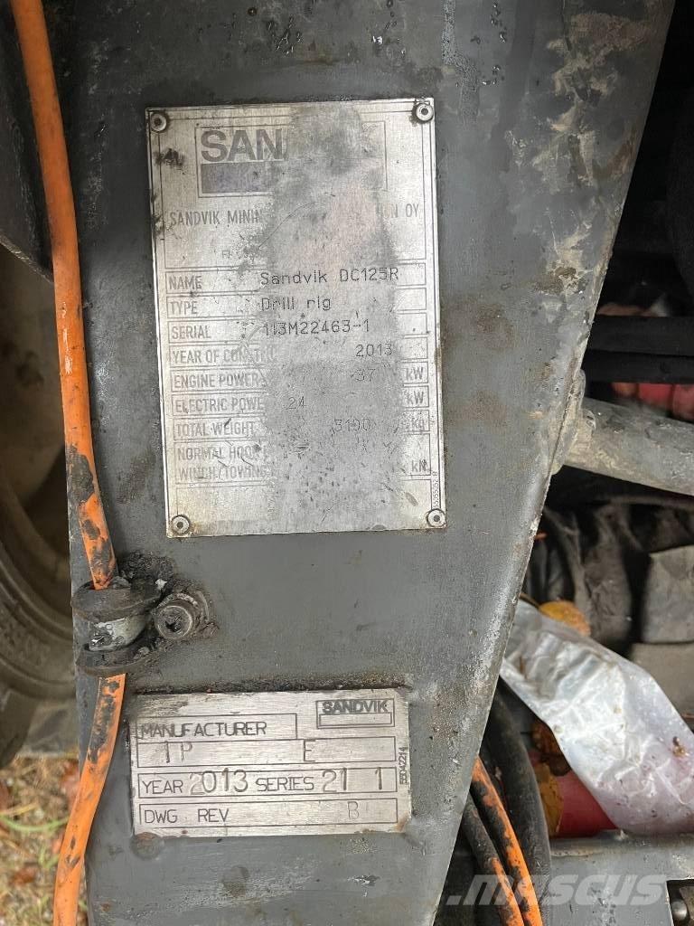 Sandvik DC125R Žemės paviršiaus gręžimo technika