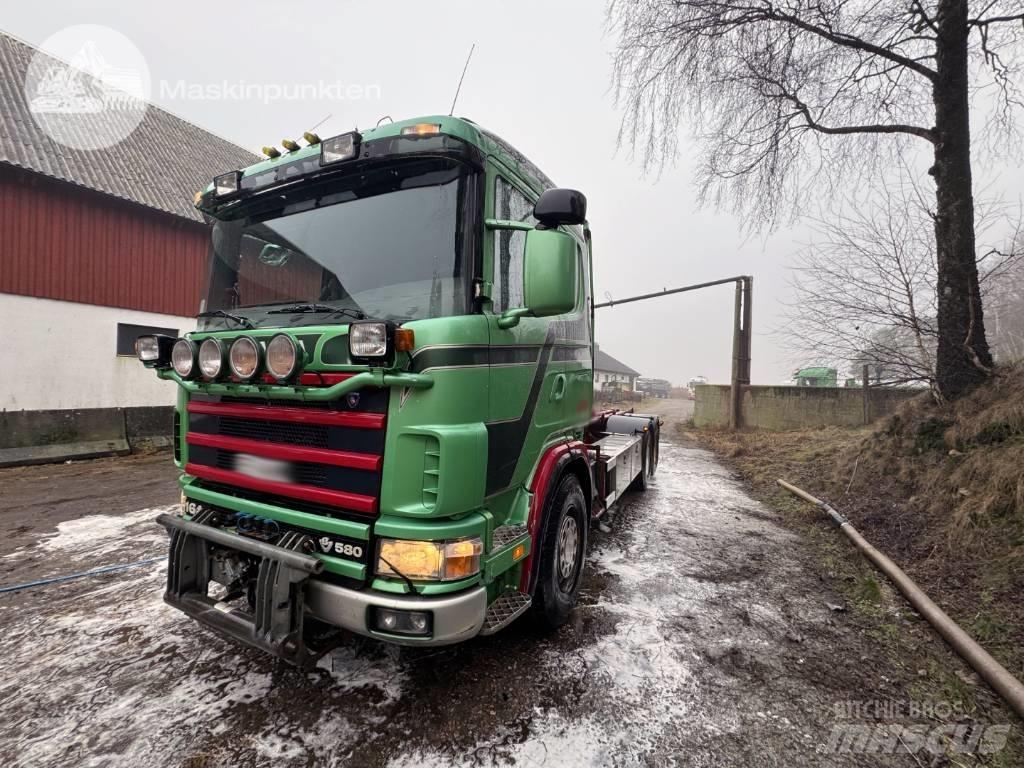 Scania R 164-580 Sunkvežimiai su keliamuoju kabliu